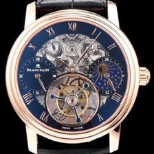 홍콩명품 [블랑팡] 남성용 VIP타입 리얼 뚜르비용 18k 로즈골드 블랙 다이얼 투어빌론 무브먼트 BLA4211  