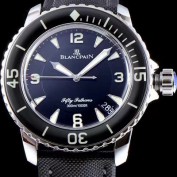 홍콩명품 [블랑팡] 남성용 베스트셀러 피프티 패덤스 5015-1130-52 다이버 워치 블랙 다이얼 스위스 ETA 2836-2오토매틱 무브먼트 BLA4200  