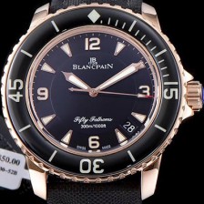홍콩명품 [블랑팡] 남성용 피프티 패던스 베스트 에디션 로즈골드 블랙 다이얼 BLA4210  