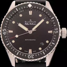 홍콩명품 [블랑팡] 남성용 5000-0130-B52 A 피프티패덤즈 다이버 블랙다이얼 BLA42020  