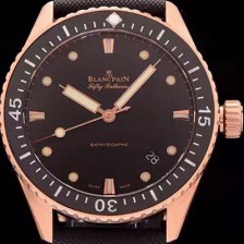 홍콩명품 [블랑팡] 남성용 5000-36S30-NAB A 피프티패덤즈 다이버 블랙다이얼 BLA42040  