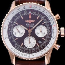 홍콩명품 [브라이틀링] 남성용 네비타이머 크로노그래프 브라운 다이얼 오토매틱 무브먼트 BRE0413  
