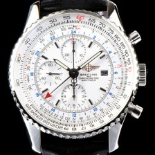 홍콩명품 [브라이틀링] 남성용 업그레이드형!!네비타이머 월드 A2432212|G571|756P|A20BA.1 지엠티 크로노그래프 화이트 다이얼 오토매틱 무브먼트 BRE0211  