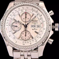 홍콩명품 [브라이틀링] 남성용 벤틀리 지티2 크로노 그래프 화이트 다이얼 BRE0411  