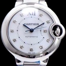 홍콩명품 [까르띠에] 남성용 발롱블루 드 까르띠에 WE902074 최상급 쥬얼 다이아몬드 인덱스 화이트 다이얼 브레이슬릿 오토매틱 무브먼트 CAR0013  