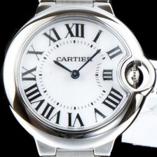 홍콩명품 [까르띠에] 남성용 발롱블루 드 까르띠에 W6920084 28-33-36mm 사이즈 화이트 다이얼 브레이슬릿 스위스 정품 쿼츠 무브먼트 CAR0040  