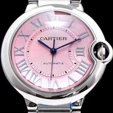홍콩명품 [까르띠에] 여성용 신상 발롱블루 W6920100모델 시계 핑크 다이얼 ETA2671-2 오토매틱 무브먼트 CAR0135  