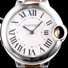 홍콩명품 [까르띠에] 남성용 발롱블루 드 까르띠에 33mm사이즈 화이트 다이얼쿼츠 무브먼트 CAR0020  