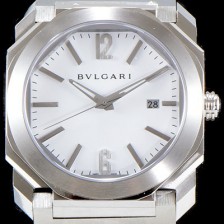 홍콩명품 [불가리] 남성용 옥토102105 BGO38C3SSD 화이트 다이얼 브레이슬릿 오토매틱 무브먼트 BVL4303  
