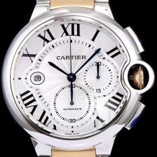 홍콩명품 [까르띠에] 남성용 발롱블루 드 까르띠에 W6920063화이트 다이얼 크로노그래프 업버전 7750-2 오토매틱 무브먼트 CAR0100  
