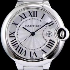 홍콩명품 [까르띠에] 남성용 발롱블루 드 까르띠에 W69012Z4 42사이즈 화이트 다이얼 쿼츠 무브먼트 CAR0020  