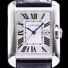 홍콩명품 [까르띠에] 남성용 탱크 화이트 다이얼 쿼츠 무브먼트 CAR0007  