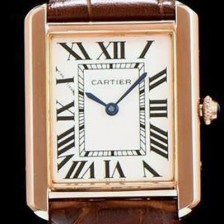 홍콩명품 [까르띠에] 남성용 탱크 로마 인덱스 화이트 다이얼 커플용 쿼츠 무브먼트 CAR0502  