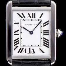 홍콩명품 [까르띠에] 남성용 탱크 로마 인덱스 화이트 다이얼 커플용 쿼츠 무브먼트 CAR0504  