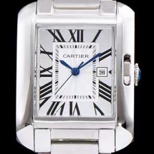 홍콩명품 [까르띠에] 남성용 탱크 화이트 다이얼 쿼츠 무브먼트 CAR0010  