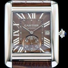 홍콩명품 [까르띠에] 남성용 탱크 브라운 다이얼 오토매틱 무브먼트 CAR0521  