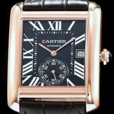 홍콩명품 [까르띠에] 남성용 탱크 블랙 다이얼 오토매틱 무브먼트 CAR0525  