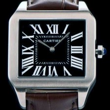 홍콩명품 [까르띠에] 남여공용 산토스 시리즈 9015 무브먼트 블랙 다이얼 CAR0021  