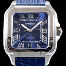 홍콩명품 [까르띠에] 남성용 산토스 드 까르띠에 워치!! WSSA0013 라지모델 세컨드 크림빛 신형 블루 다이얼 오토매틱 무브먼트 CAR4420  