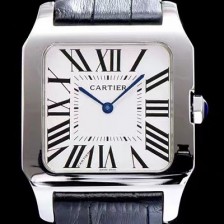 홍콩명품 [까르띠에] 남성용 산토스 시리즈 블랙 다이얼 쿼츠 무브먼트 CAR0005  