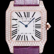 홍콩명품 [까르띠에] 남성용 산토스 시리즈 화이트 다이얼 쿼츠 무브먼트 CAR0008  