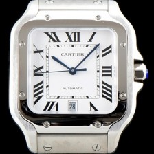 홍콩명품 [까르띠에] 남성용 산토스 드 까르띠에 워치!! WSSA0009 라지모델 세컨드 크림빛 신형 화이트 다이얼 오토매틱 무브먼트 CAR4040  