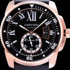 홍콩명품 [까르띠에] 남성용 칼리브 드 까르띠에 다이버 블랙 다이얼 오토매틱 무브먼트 CAR0143  