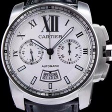 홍콩명품 [까르띠에] 남성용 칼리브더 까르띠에 화이트 다이얼 오토매틱 무브먼트 CAR0017  