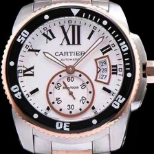 홍콩명품 [까르띠에] 남성용 칼리브 드 까르띠에 다이버 화이트 다이얼 CAR0051  
