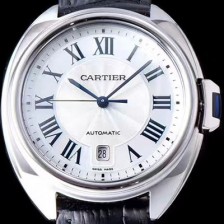 홍콩명품 [까르띠에] 남성용 끌레 드 까르띠에 WGCL0005 실버 플렝케 다이얼 오토매틱 무브먼트 CAR0540  