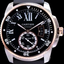 홍콩명품 [까르띠에] 남성용 칼리브 드 까르띠에 블랙 다이얼 오토매틱 무브먼트 CAR0502  