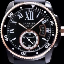 홍콩명품 [까르띠에] 남성용 칼리브 드 까르띠에 블랙 다이얼 오토매틱 무브먼트 CAR0540  