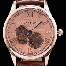 홍콩명품 [까르띠에] 남성용 로통드 드 까르띠에 오토매틱 42mm 골드다이얼 CAR0041  