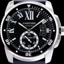 홍콩명품 [까르띠에] 남성용 칼리브 드 까르띠에 다이버 블랙 다이얼 오토매틱 무브먼트 CAR0121  