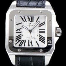 홍콩명품 [까르띠에] 남성용 904L 신형스틸-Cal. 1847 UP!! 산토스 100 워치 W20106X8 라지 모델 크림빛 신형 다이얼 오토매틱 무브먼트 CAR4005  