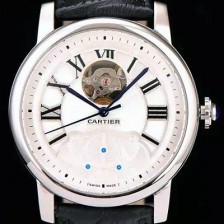 홍콩명품 [까르띠에] 남성용 로통드 드 까르띠에 오토매틱 시리즈 화이트다이얼 CAR0001  