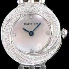 홍콩명품 [까르띠에] 여성용 하이 주얼리 워치 쉘 다이얼 다이아몬드 주얼리 세팅 쿼츠 무브먼트 CAR0104  