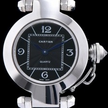 홍콩명품 [까르띠에] 남성용 파샤 블랙 다이얼 스위스 쿼츠 무브먼트 CAR0501  