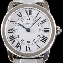 홍콩명품 [까르띠에] 여성용 솔로 드 까르띠에 화이트 다이얼 쿼츠 무브먼트 CAR0500  