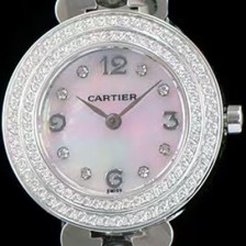 홍콩명품 [까르띠에] 여성용 하이 주얼리 워치 쉘 다이얼 다이아몬드 주얼리 세팅 쿼츠 무브먼트 CAR0100  