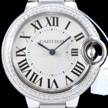홍콩명품 [까르띠에] 여성용 2019신상 발롱블루 W4BB0015 33mm 다이아몬드 베젤 쿼츠 무브먼트 CAR0140  