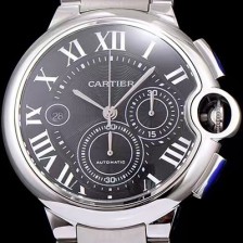 홍콩명품 [까르띠에] 남성용 발롱블루 드 까르띠에 W6920025블랙 다이얼 크로노그래프 7750-2 오토매틱 무브먼트 CAR0110  