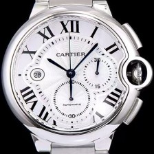 홍콩명품 [까르띠에] 남성용 발롱블루 드 까르띠에 W6920076화이트 다이얼 크로노그래프 7750-2 오토매틱 무브먼트 CAR0112  