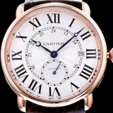 홍콩명품 [까르띠에] 남성용 롱드 솔로 드 까르띠에 W6801005로즈골드 화이트 다이얼 오토매틱 무브먼트 CAR0533  