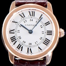 홍콩명품 [까르띠에] 남성용 솔로 드 까르띠에 W6800151 화이트 다이얼 쿼츠 무브먼트 CAR0510  