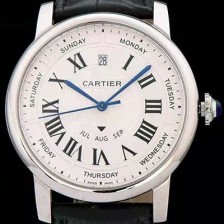 홍콩명품 [까르띠에] 남성용 솔로 드 까르띠에 오토매틱 42mm 화이트다이얼 CAR0042  