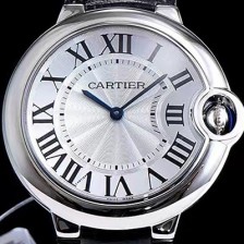 홍콩명품 [까르띠에] 남성용 발롱블루 화이트 다이얼 스위스 쿼츠 무브먼트 CAR0003  