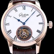 홍콩명품 [글라슈테 오리지날] 남성용 글라슈테 화이트 다이얼 투어빌론 무브먼트 GLA4240  