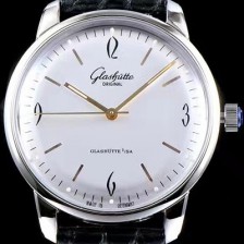홍콩명품 [글라슈테 오리지날] 남성용 세나토 식스티즈 화이트 다이얼 GLA421  