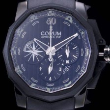 홍콩명품 [코럼] 남성용 어드미럴스컵 크로노그래프 48mm 블랙다이얼 COR021  